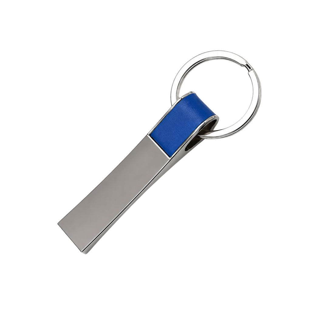 llaveros, aleación de metal, azul, 1.4*6.4 centimetros, rectangular con cuerpo plateado