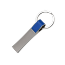 llaveros, aleación de metal, azul, 1.4*6.4 centimetros, rectangular con cuerpo plateado