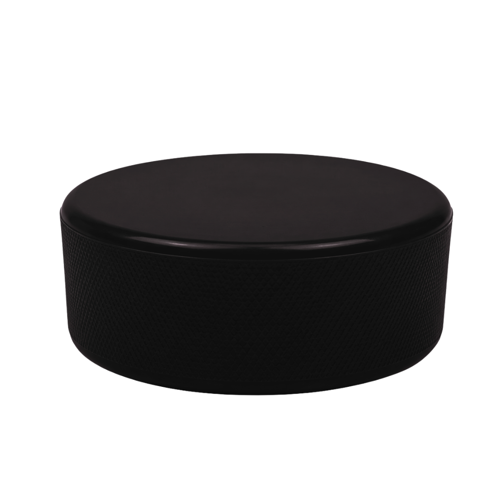 Antiestrés Poliuretano negro 7.5*7,5*2.5 cm redondo