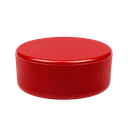Antiestrés Poliuretano rojo 7.5*7,5*2.5 cm redondo