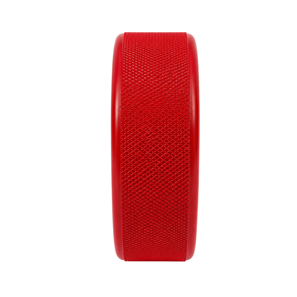 Antiestrés Poliuretano rojo 7.5*7,5*2.5 cm redondo