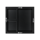 Antiestres Madera negro 21.5*17.5*1.2 cm jardin Zen para escritorio