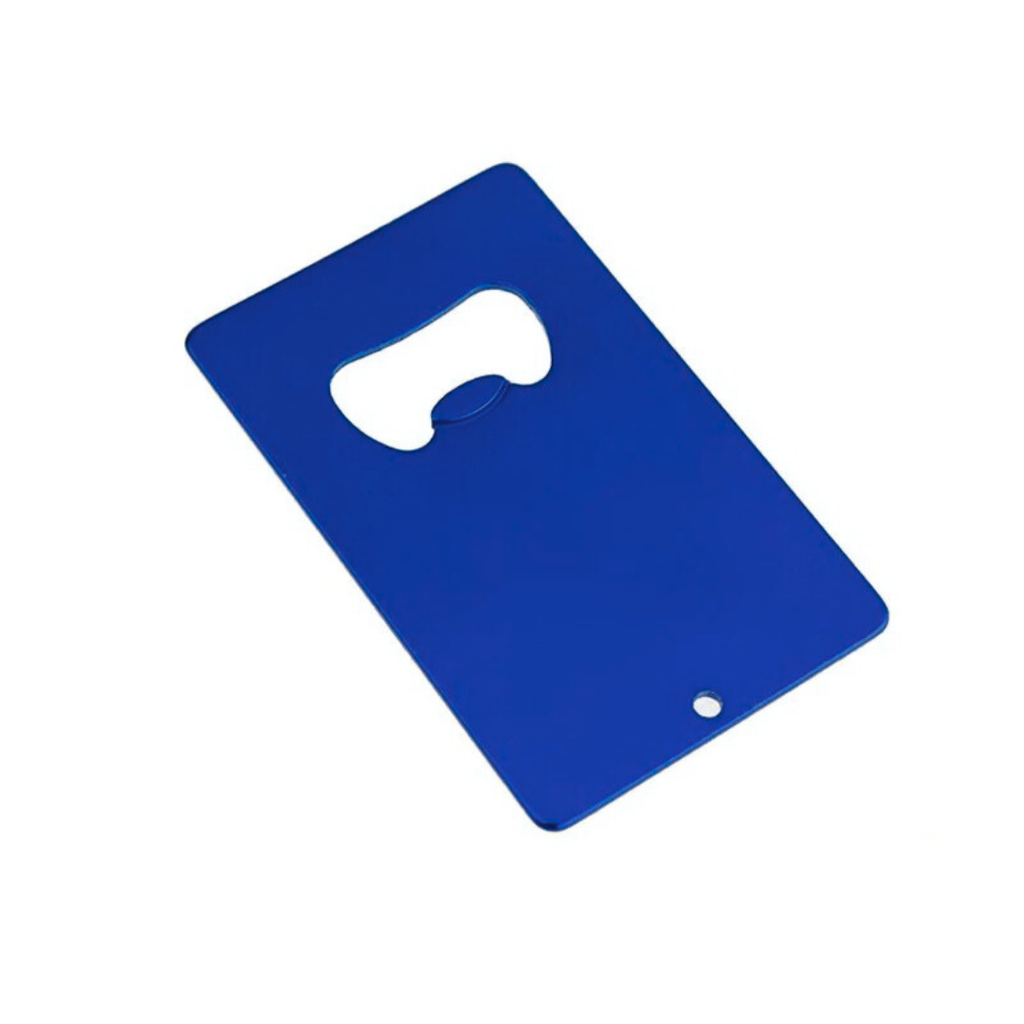 Destapador, Aluminio, Azul, 5.5*8.7cm Centimetros, Cuadrado