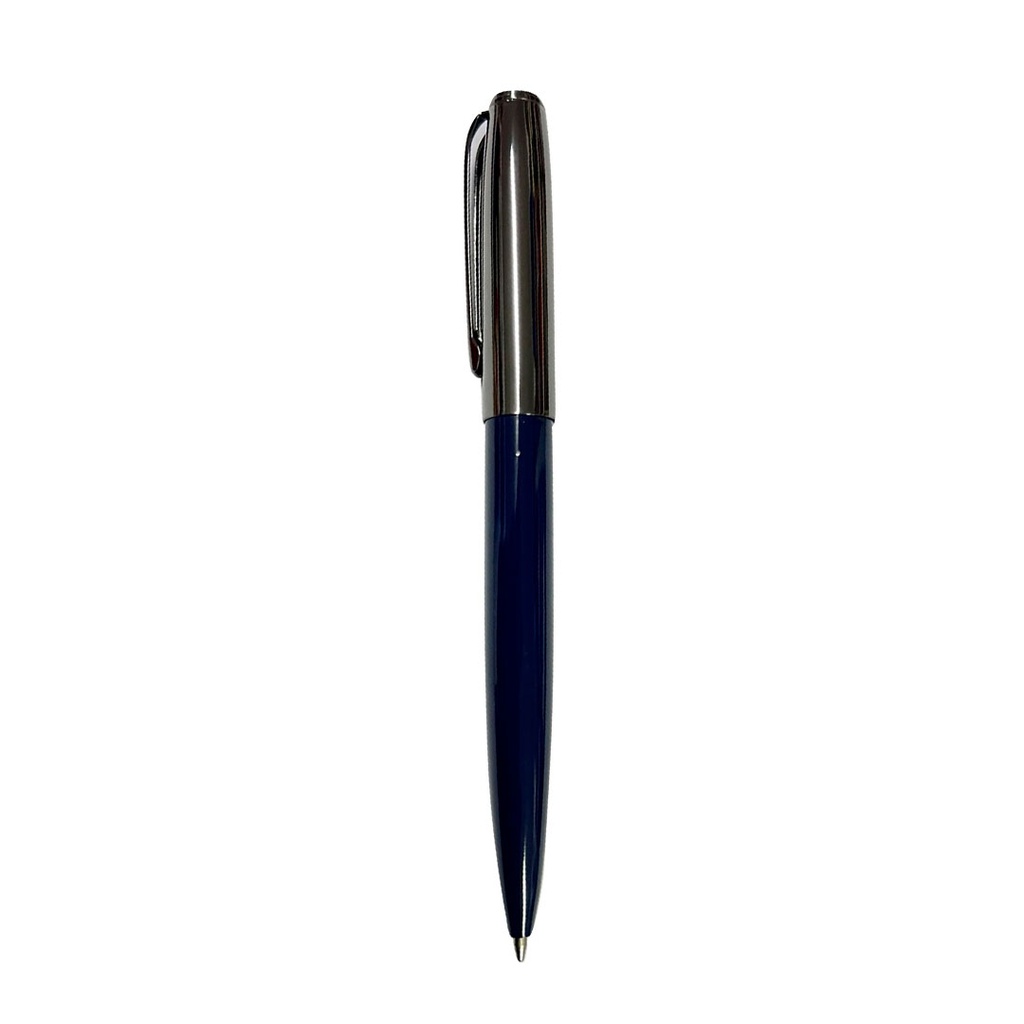 Lapiceros, Aluminio, Azul Oscuro, 13.7 Centimetros, Feather Top Metalizado