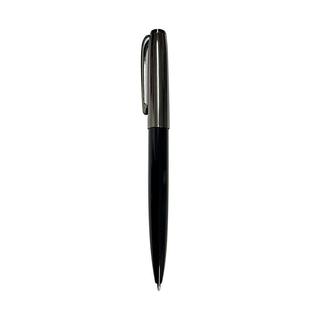 Lapiceros, Aluminio, Negro, 13.7 Centimetros, Feather Top Metalizado