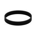 Pulsera Silicón Negro 20.2*1.2*0.2cm