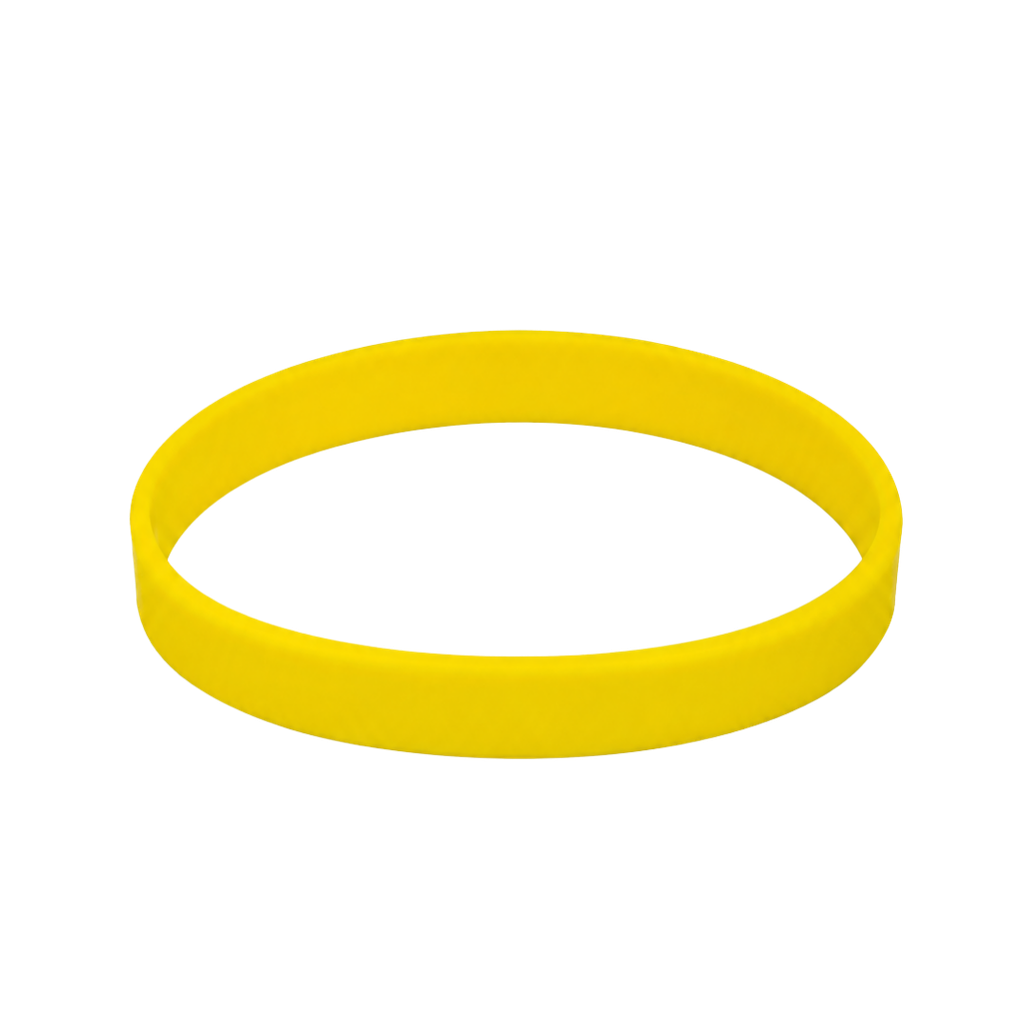 Pulsera Silicón Amarillo 20.2*1.2*0.2cm