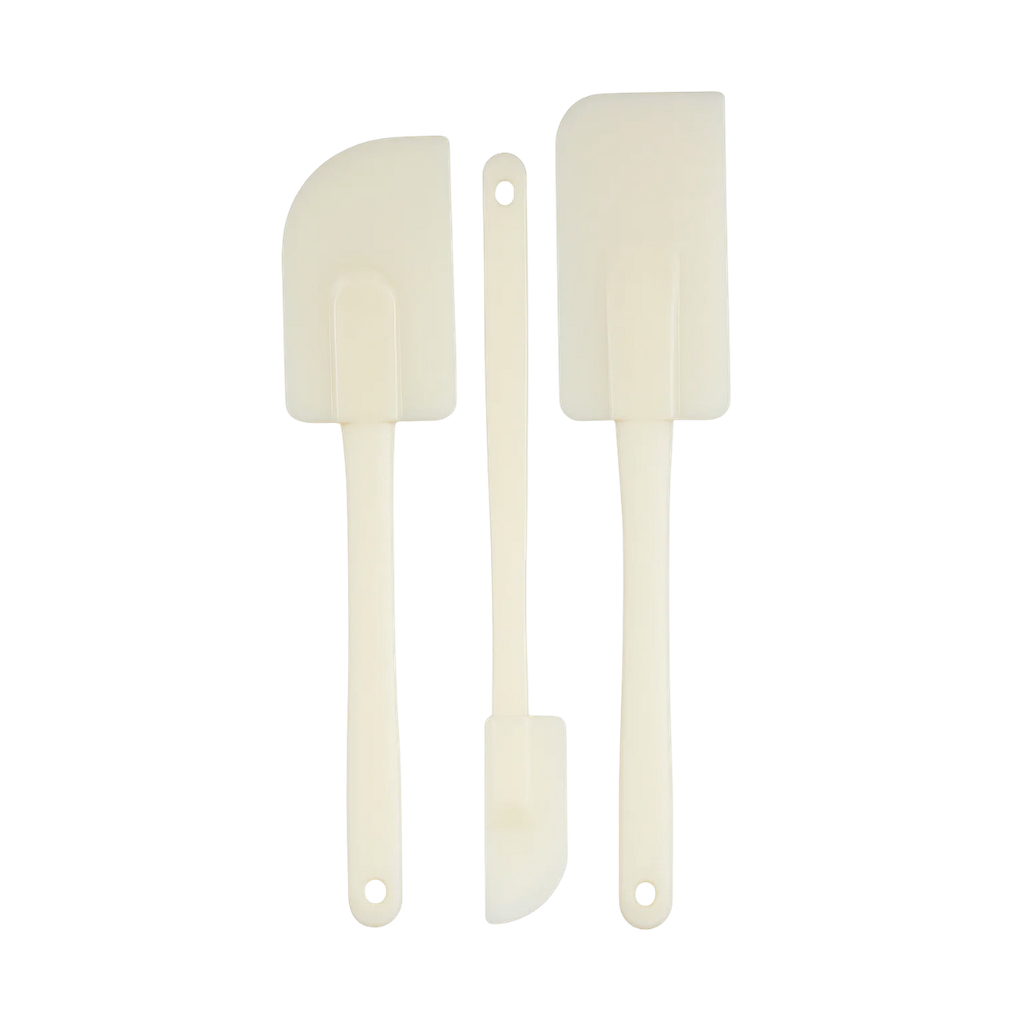 Paleta Plástico Blanco 33 Cm Set 3 Pcs Para Cocina