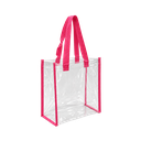 Bolsa Pvc Rosado 30.5*30.5*15.2 Cm Cuerpo Transparente