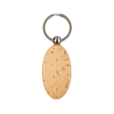Llavero Bambú Natural 5.5*3.1*0.7 Cm Ovalado