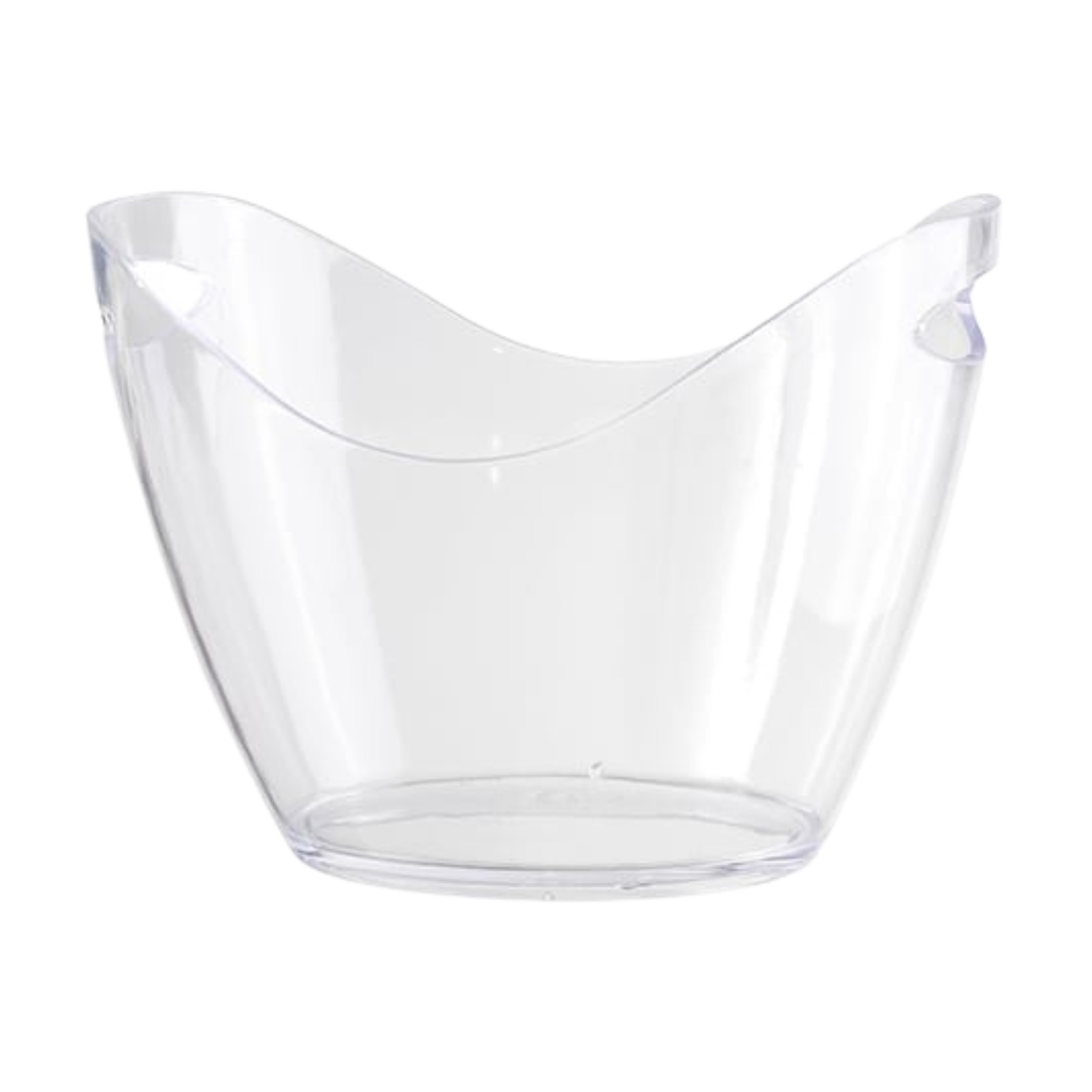 Hielera Plástico Transparente 8 Ltr Con Agarradores