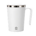 Taza Acero Inoxidable blanco 13*9 cm doble pared con agitador magnetico