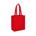 Bolsa Ecologica rojo 40*35*12 cm con fuelle sellada 80g