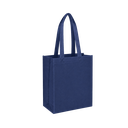 Bolsa Ecologica azul oscuro 40*35*12 cm con fuelle sellada 80g