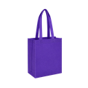 Bolsa Ecologica morado 40*35*12 cm con fuelle sellada 80g