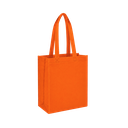 Bolsa Ecologica anaranjado 40*35*12 cm con fuelle sellada 80g