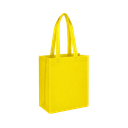 Bolsa Ecologica amarillo 40*35*12 cm con fuelle sellada 80g