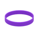 Pulseras silicón morado 20.2*1.2*0.2 Cm para adulto