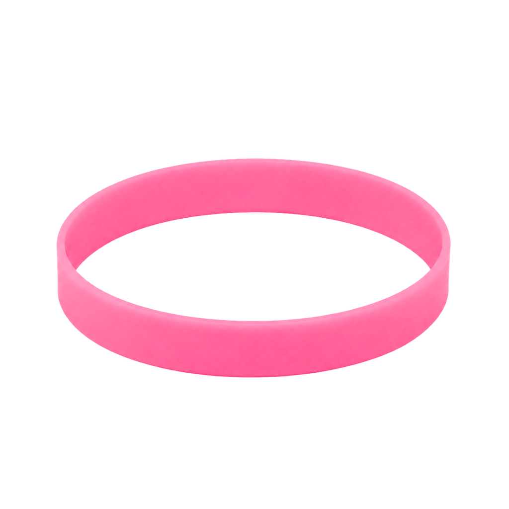 Pulseras Silicón rosado 20.2*1.2*0.2 Cm para adulto