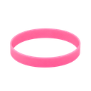 Pulseras Silicón rosado 20.2*1.2*0.2 Cm para adulto