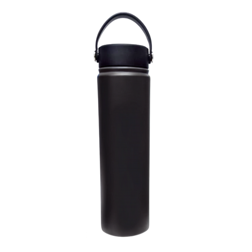 Termo Acero Inoxidable Negro 24 oz Travel Doble Pared