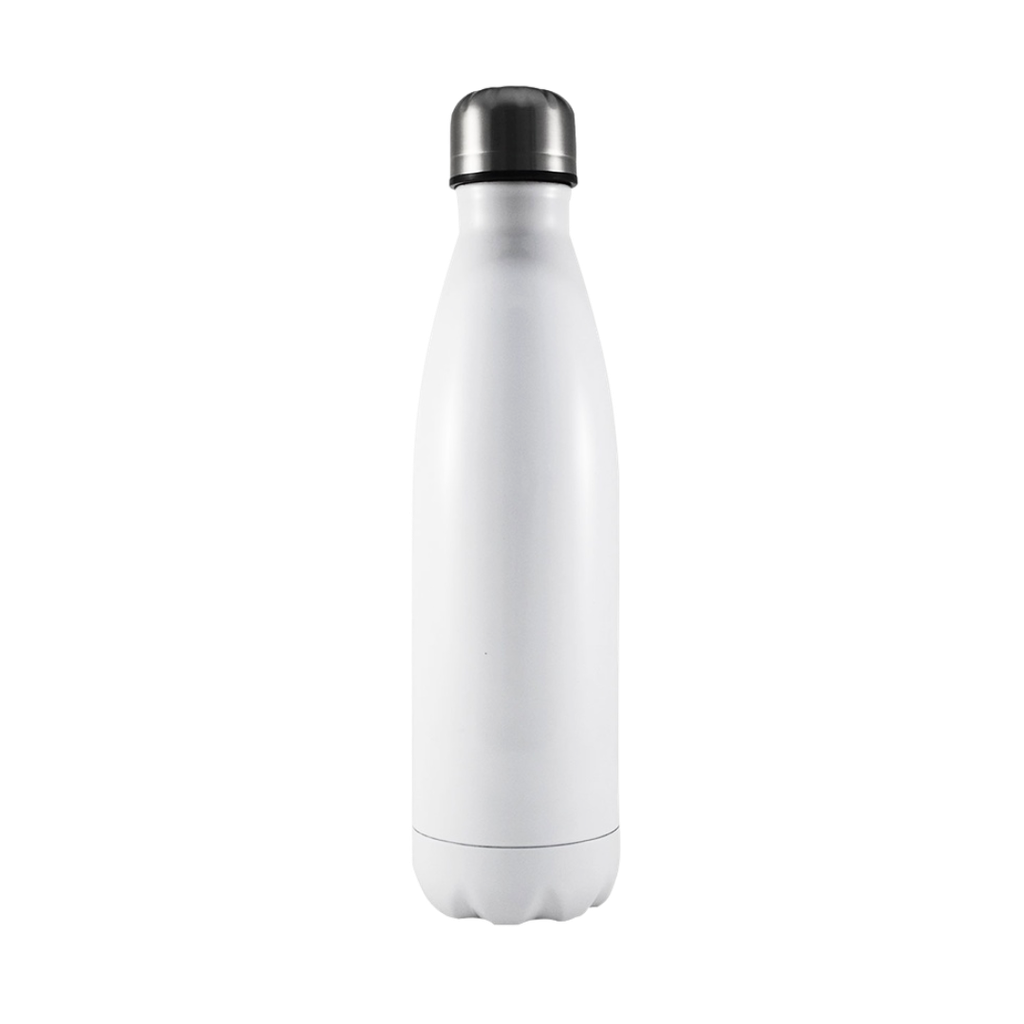 Botella Acero Inoxidable Blanco 500 ml Termica Doble Pared