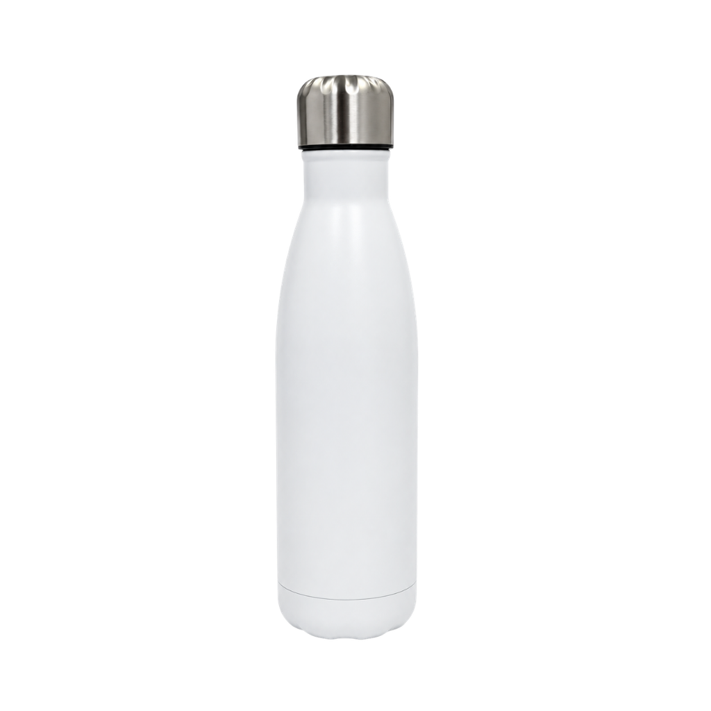 Botella Acero Inoxidable Blanco 500 ml Termica Doble Pared