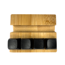 Posacelular bambú negro 8*5.8*3 cm teclado antiestrés