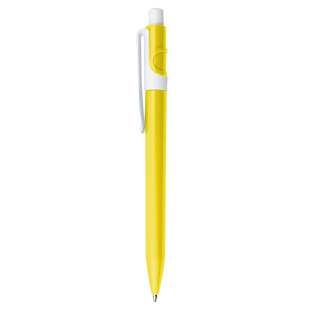 Lapiceros plástico amarillo 14.5 cm tron
