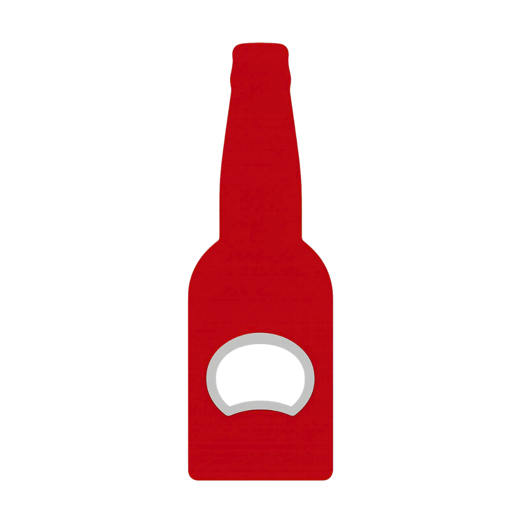 Destapador plástico rojo botella