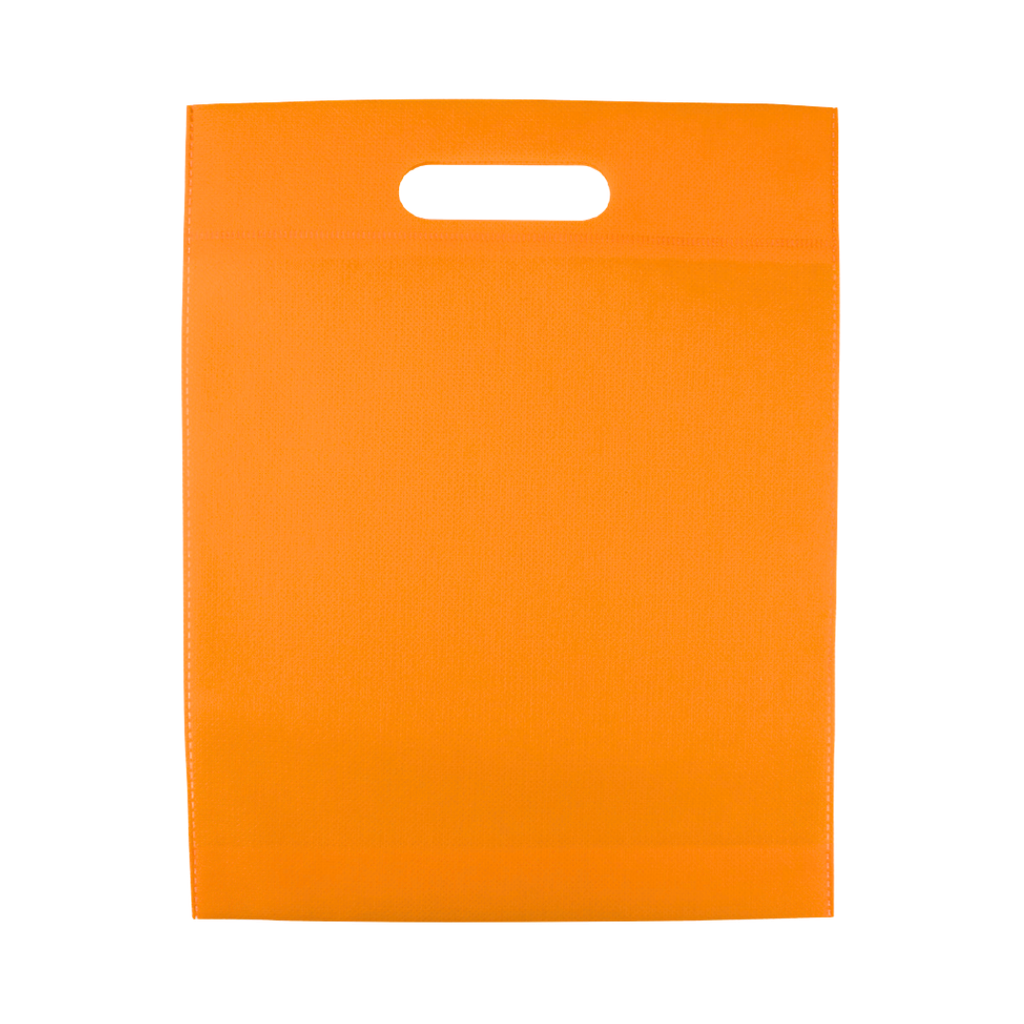 Bolsa Tela Ecológica anaranjado  37*32*8.5 cm sobre sellada 70 gr