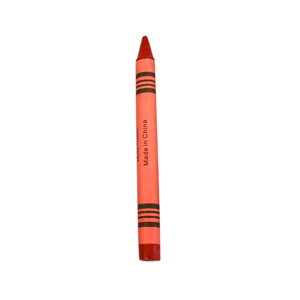 Crayón Cera rojo 8 Cm Unidad
