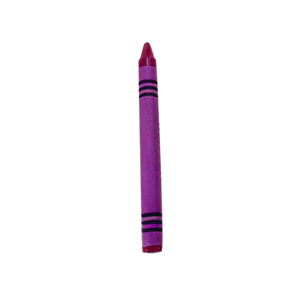Crayón Cera Morado  8 Cm Unidad