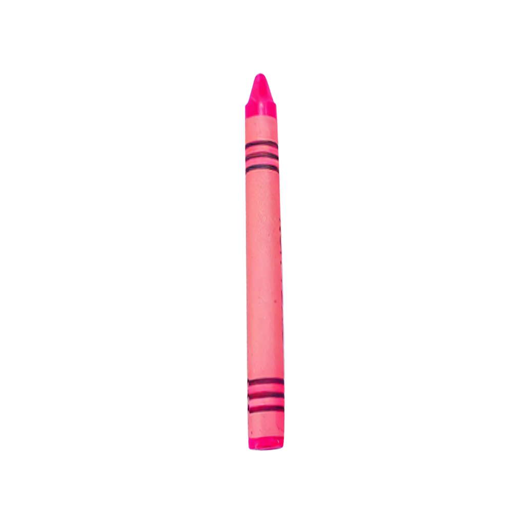 Crayón Cera Rosado 8 Cm Unidad