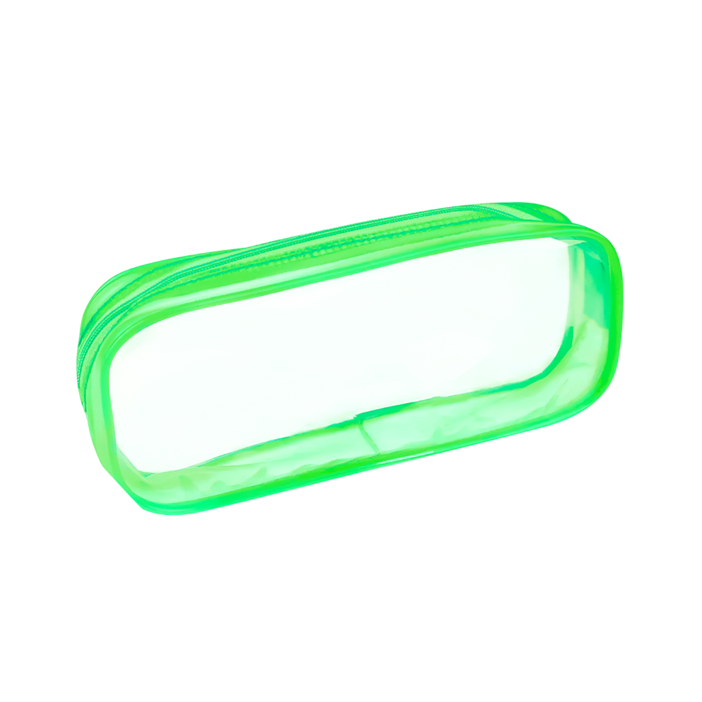 Estuche Pvc verde 20.5*8.5*4 cm de ventana