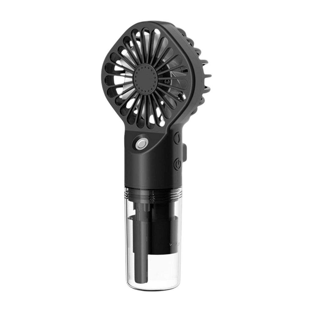 Ventilador Plástico Negro 157*68mm con Humidificador