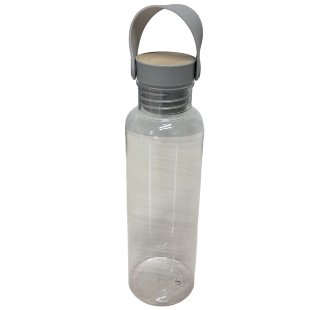 Pachon Plástico transparente 750 ml Merlí tapa de bambú