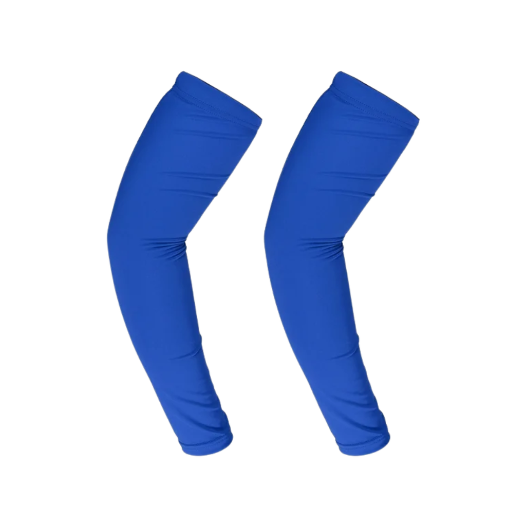 Manga Poliester azul reflex 40*12.5 cm Par Para Protección Solar