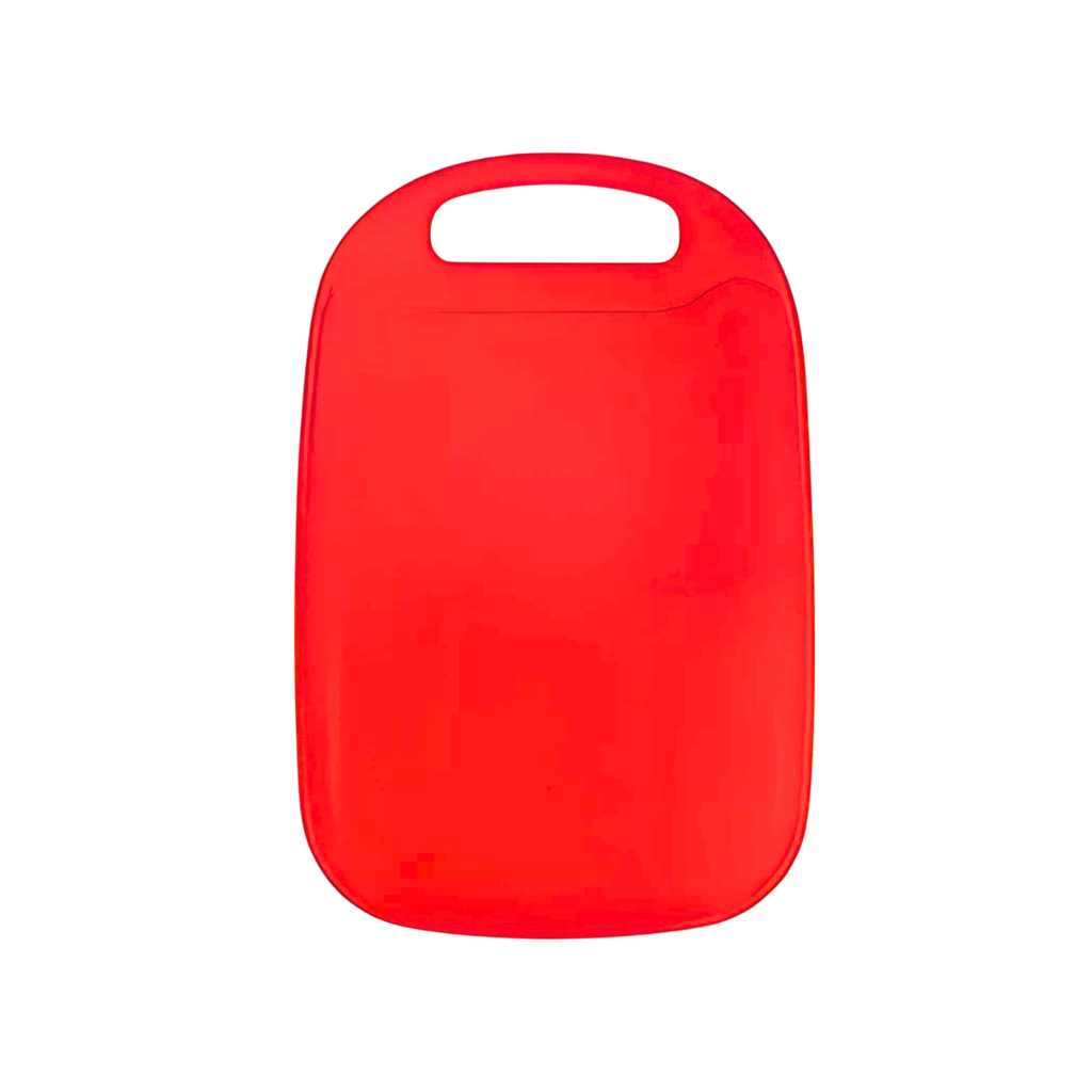 Tabla Plástico Rojo 18.5*25 cm Esquinas Redondas