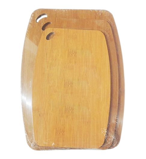 Tabla Bambú Natural 19.5*29.5*0.8 cm 23*33 cm Y 26.5*36.5 cm 3 Pcs