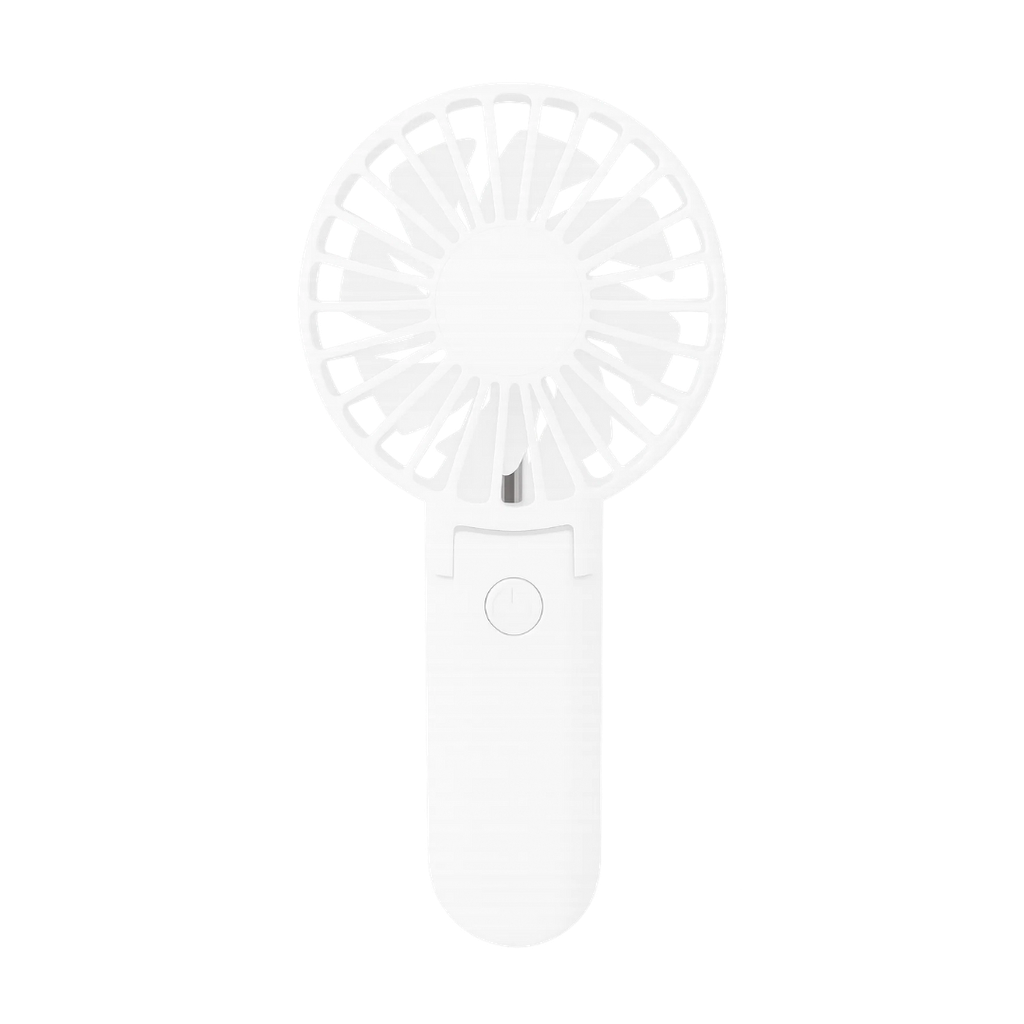Ventilador Plástico Blanco De Mano Con Alta Potencia