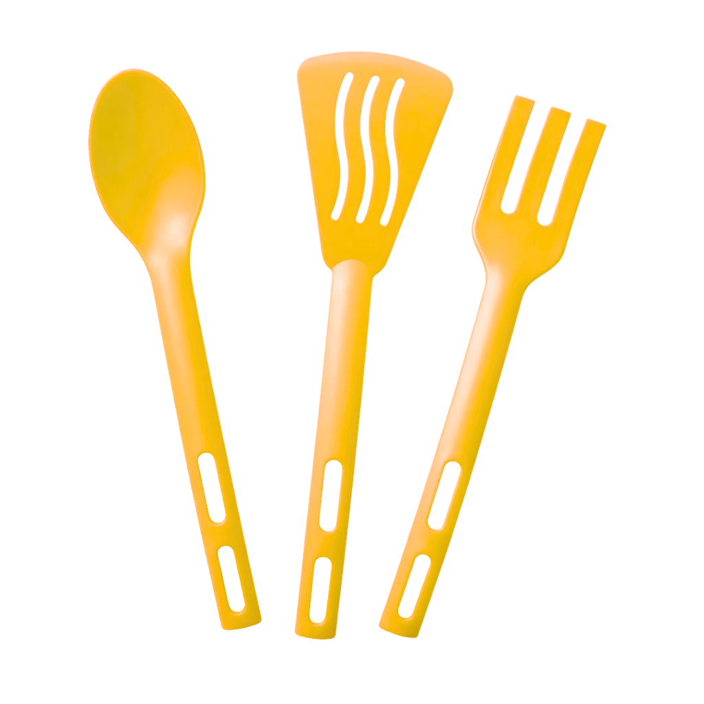 Set de cucharones Amarillos 24 cm