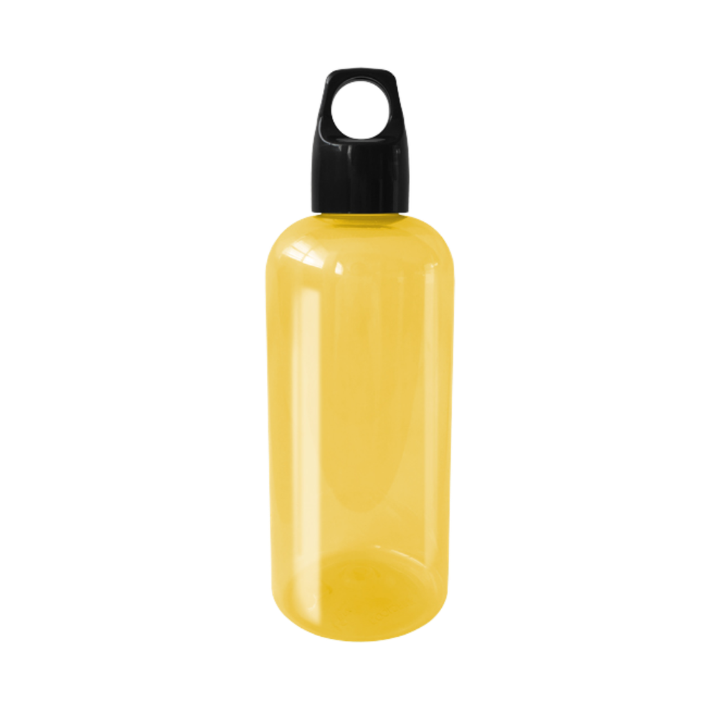 Pachon, Plástico, Amarillo, 500 Ml, Parker translúcido Tapa Negra