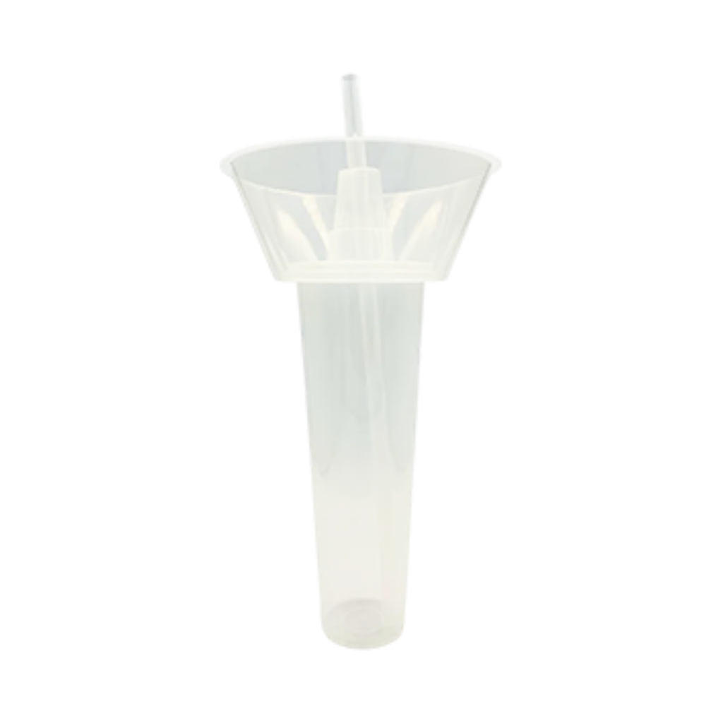 Vaso Plástico Transparente 800 Ml Botanero Con Pajilla