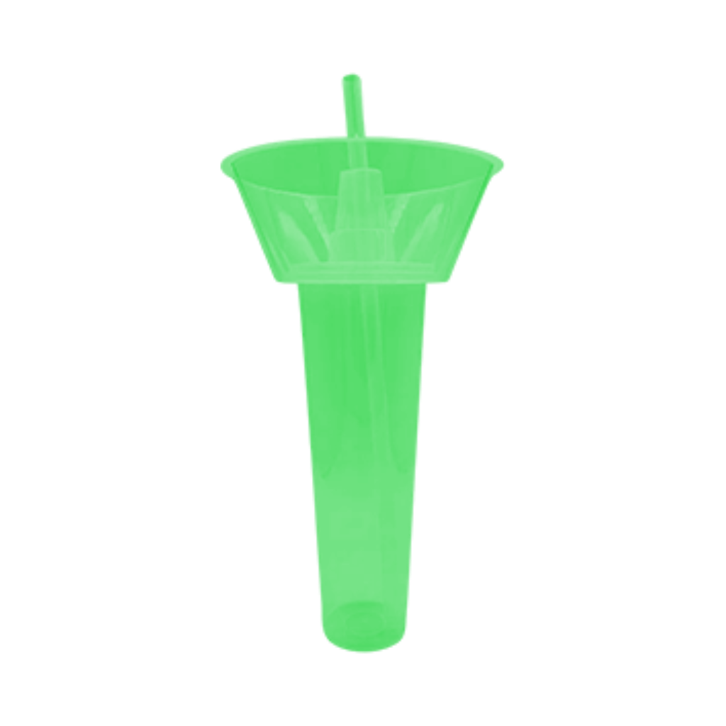 Vaso Plástico verde 800 Ml Botanero Con Pajilla