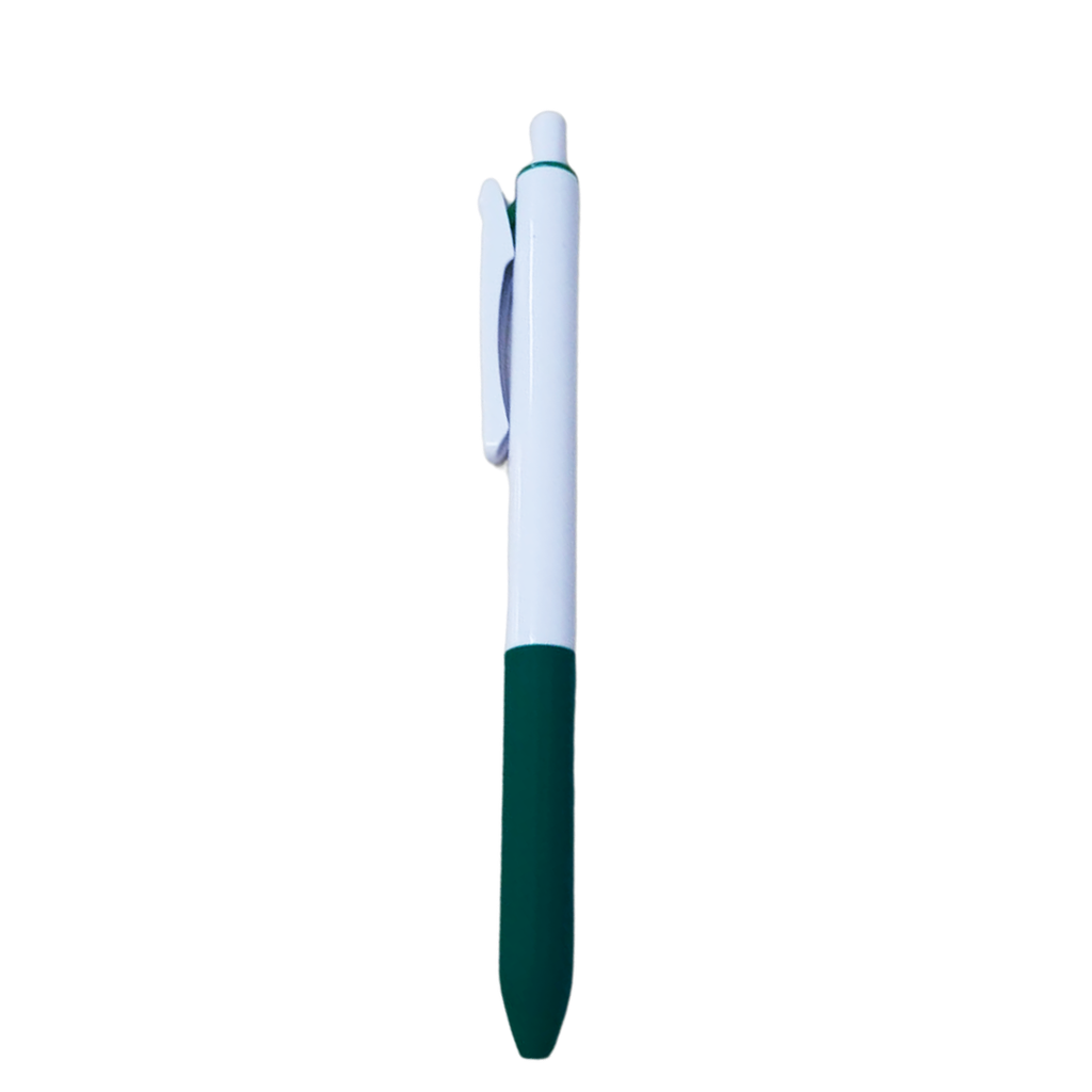 Lapiceros Plástico Verde Suit Tinta Gel Azul
