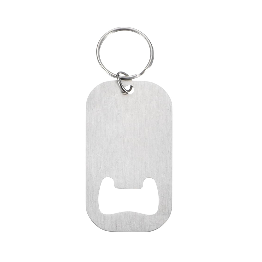 Destapador Acero Inoxidable Plateado 3.8*7 cm Finger Para Llavero