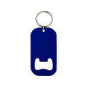 Destapador Acero Inoxidable Azul Reflex Mate 3.8*7 cm Finger Para Llavero