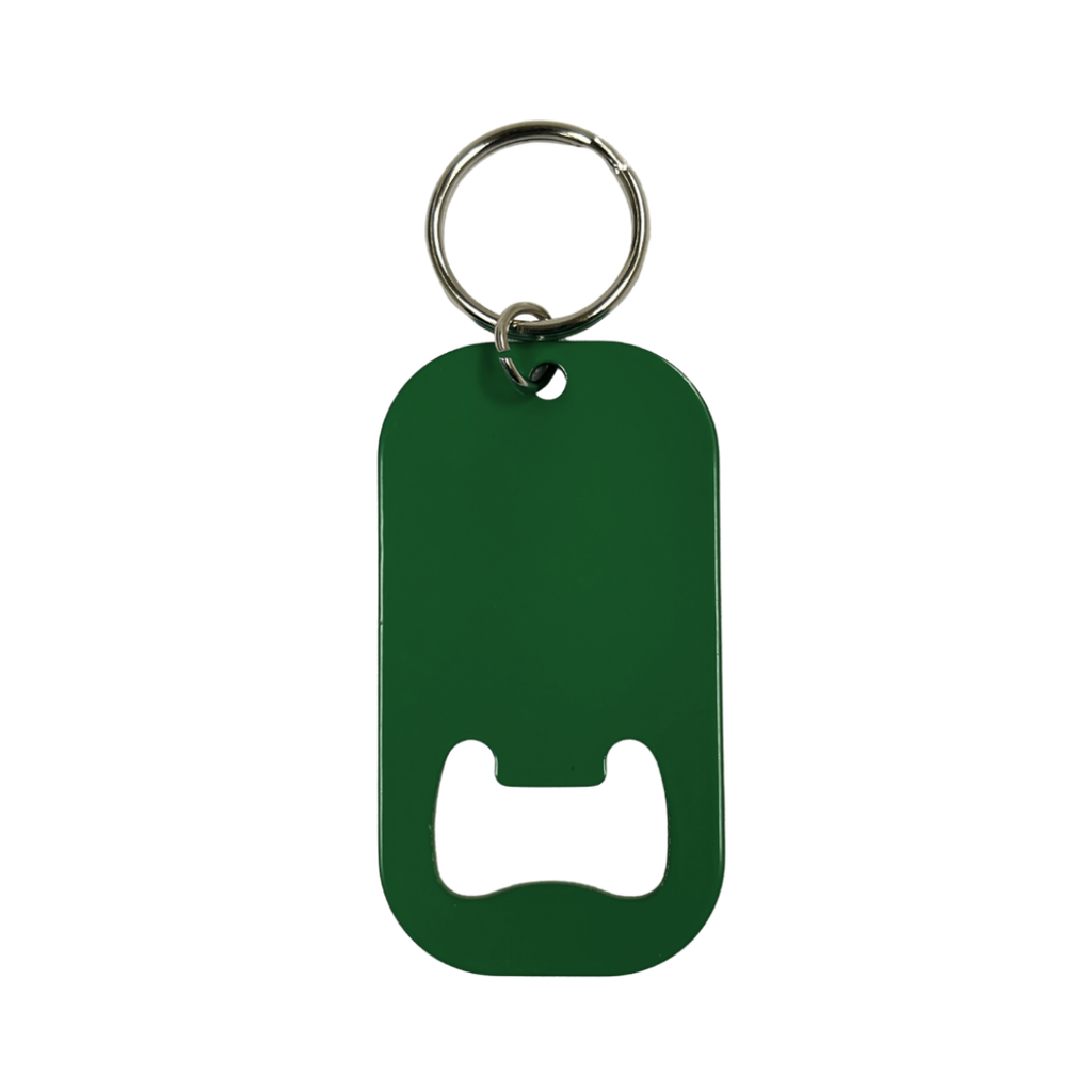 Destapador Acero Inoxidable Verde Mate 3.8*7 Cm Finger Para Llavero