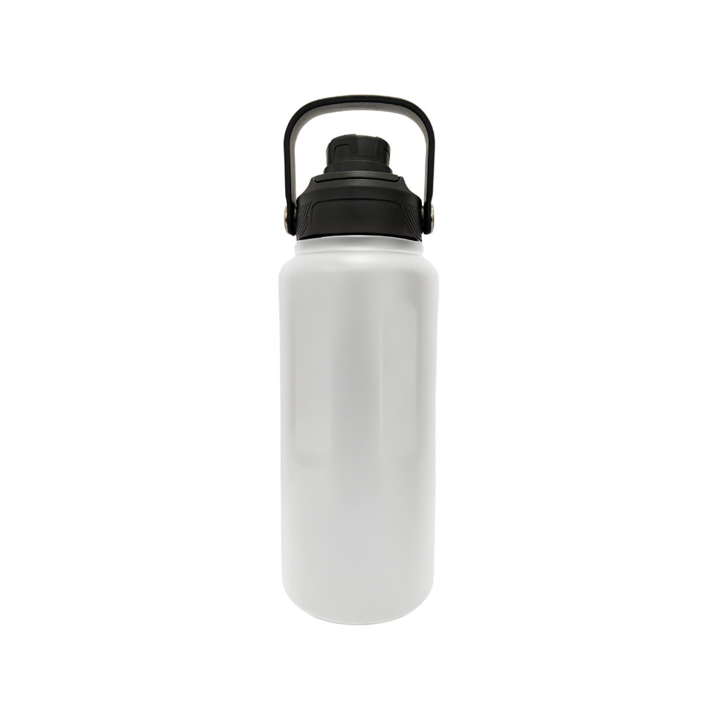 Pachon Acero Inoxidable blanco mate 900 Ml Thunder Doble Pared Con Agarador